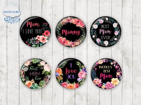 Motiv-Cabochons 1661 25mm (6 Stk)